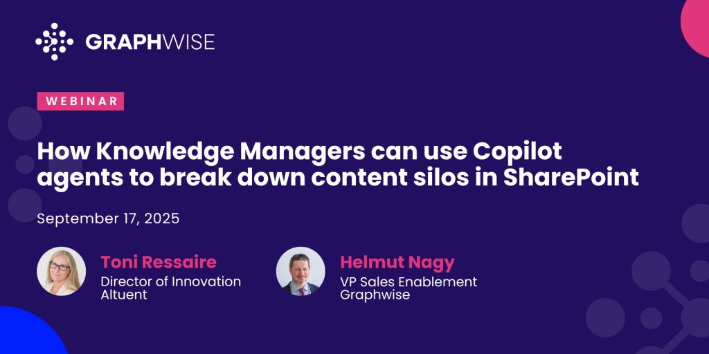 How Knowledge Managers can use Copilot agents to break down content silos in SharePoint