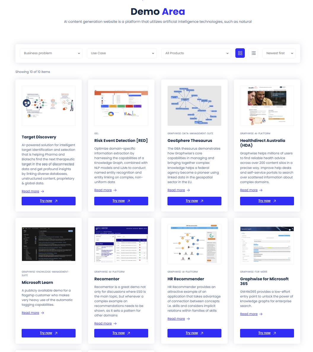 Graphwise Demo Area
