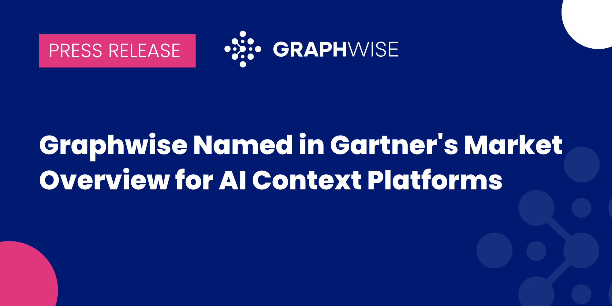 Graphwise Named in Gartner’s Market Overview for AI Context Platforms